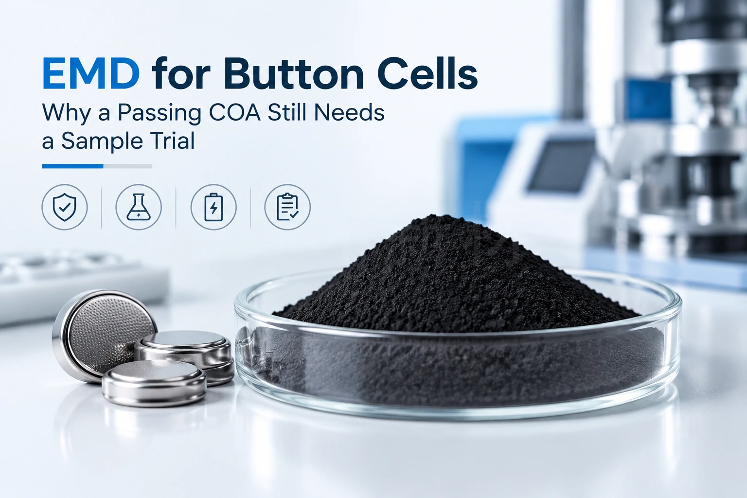 EMD for Button Cells: Why a Passing COA Still Needs a Sample Trial