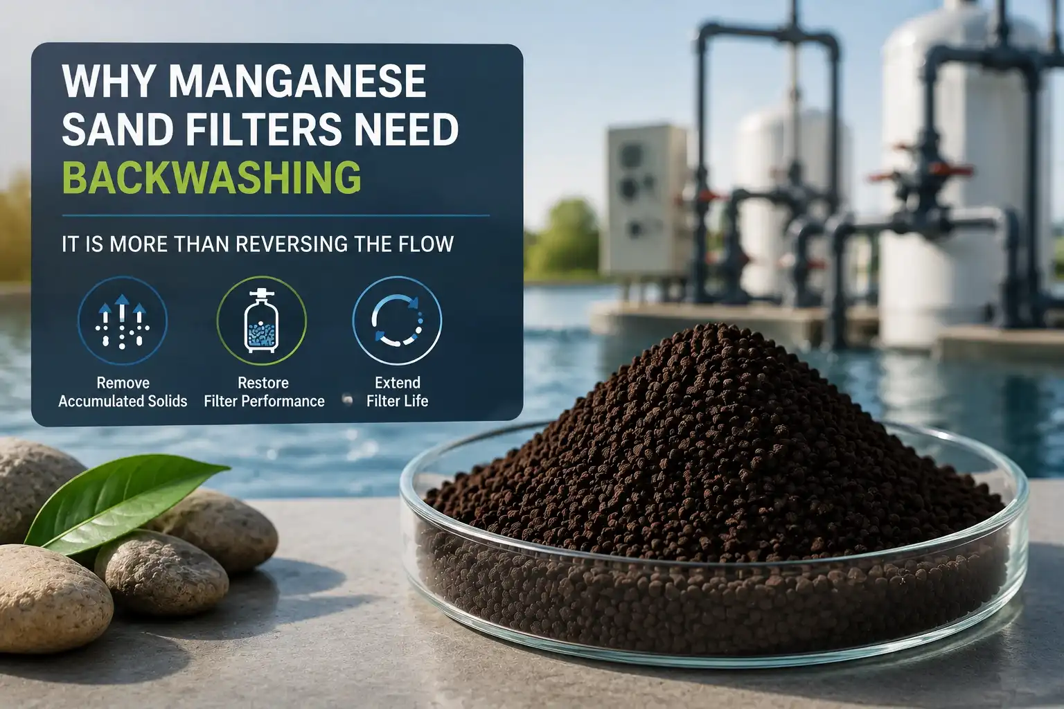 Why Manganese Sand Filters Need Backwashing: It Is More Than Reversing the Flow