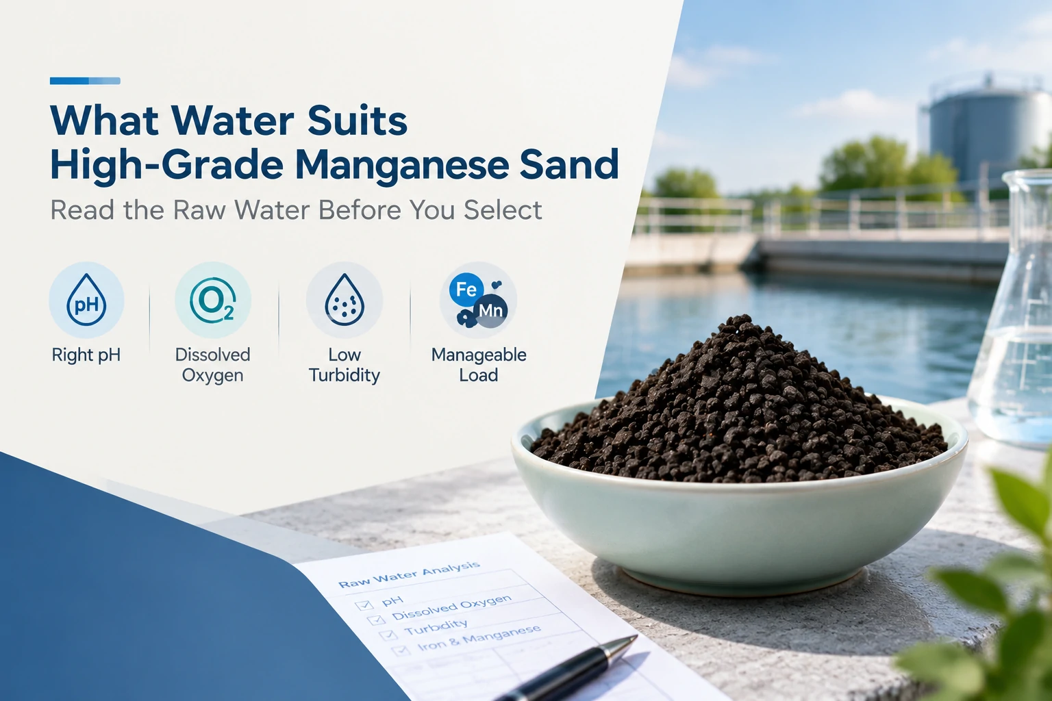 What Water Suits High-Grade Manganese Sand? Read the Raw Water Before You Select